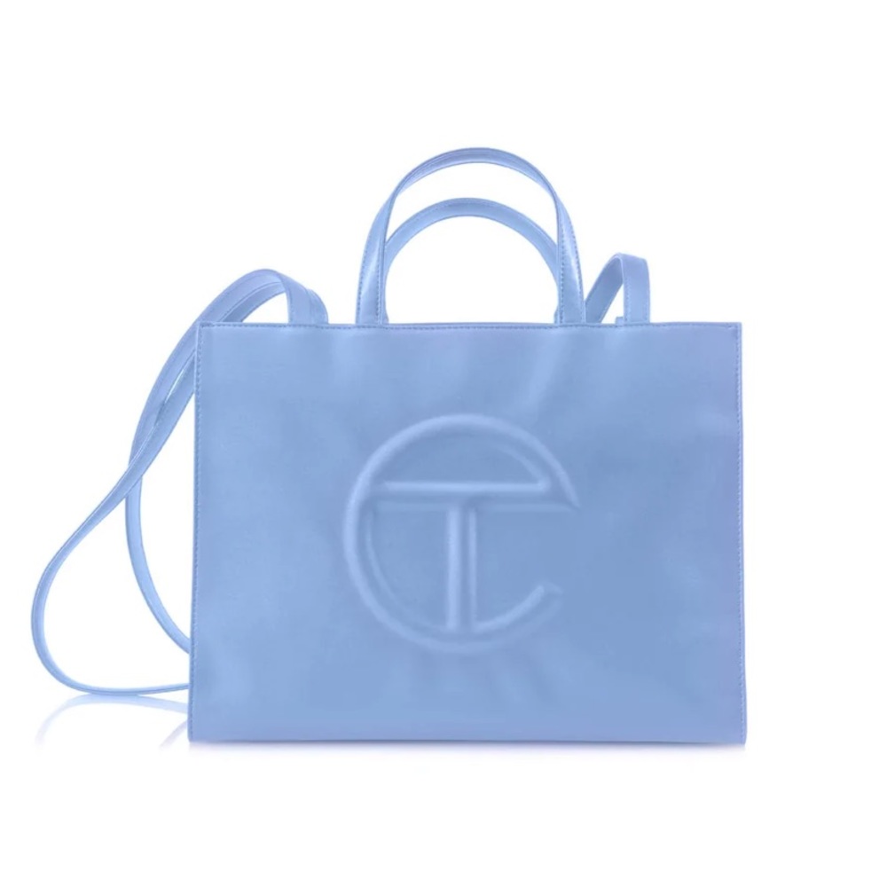 Medium telfar shopping bag cerulean blue